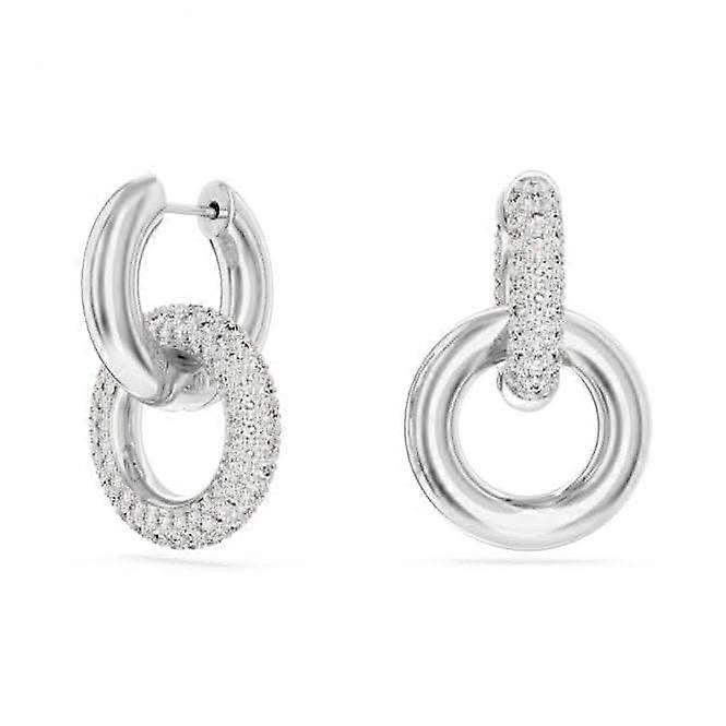 Swarovski Dextera White Rhodium plated Asymmetric Interlocking