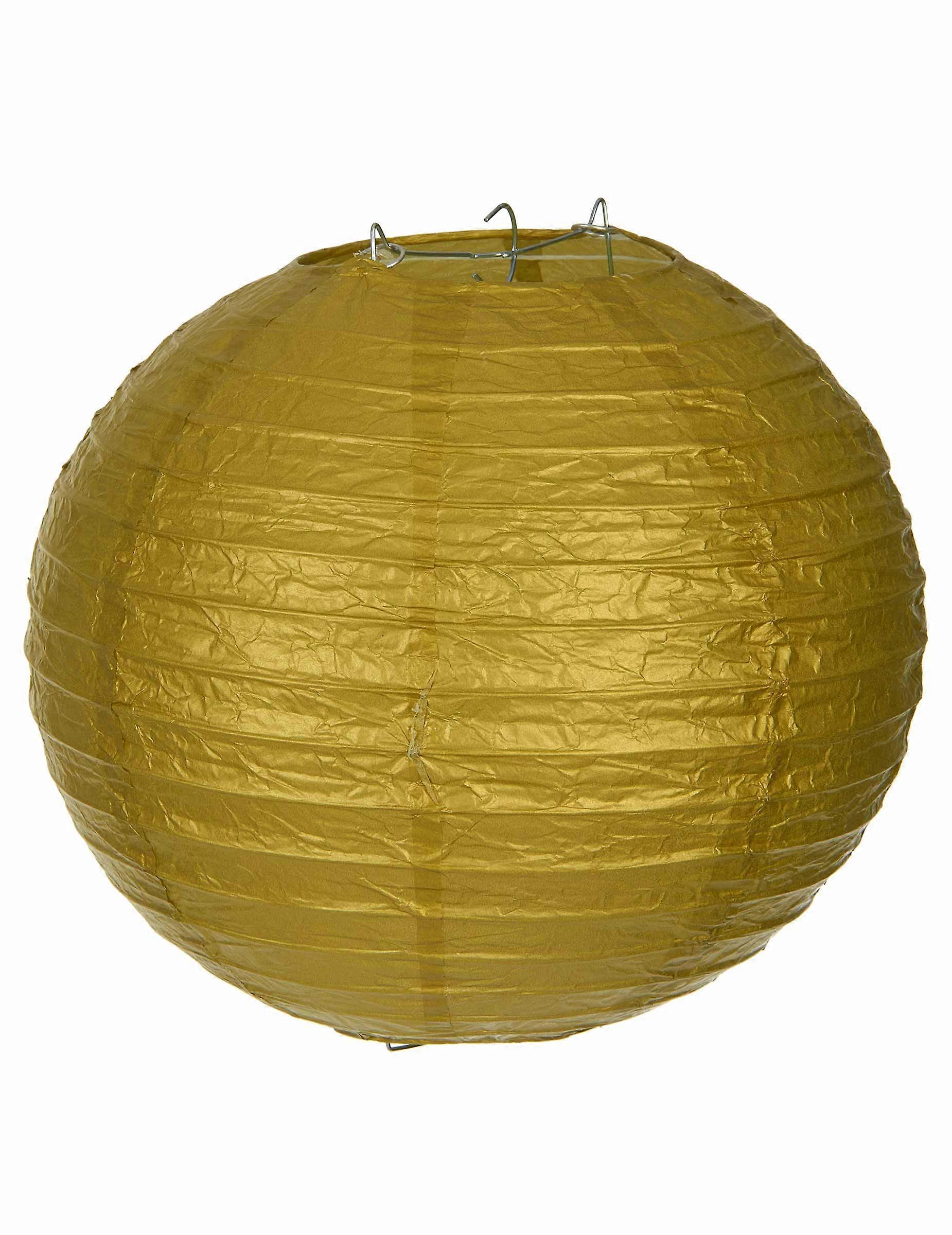 25cm Gold Japanese Lantern