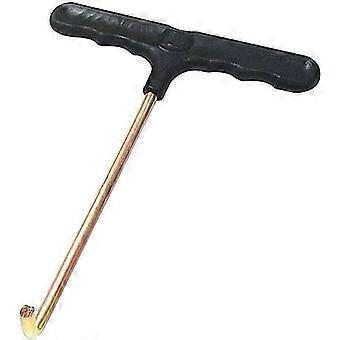 Ferramenta manual de metal para puxar molas de trampolim com gancho em T (2 peças)