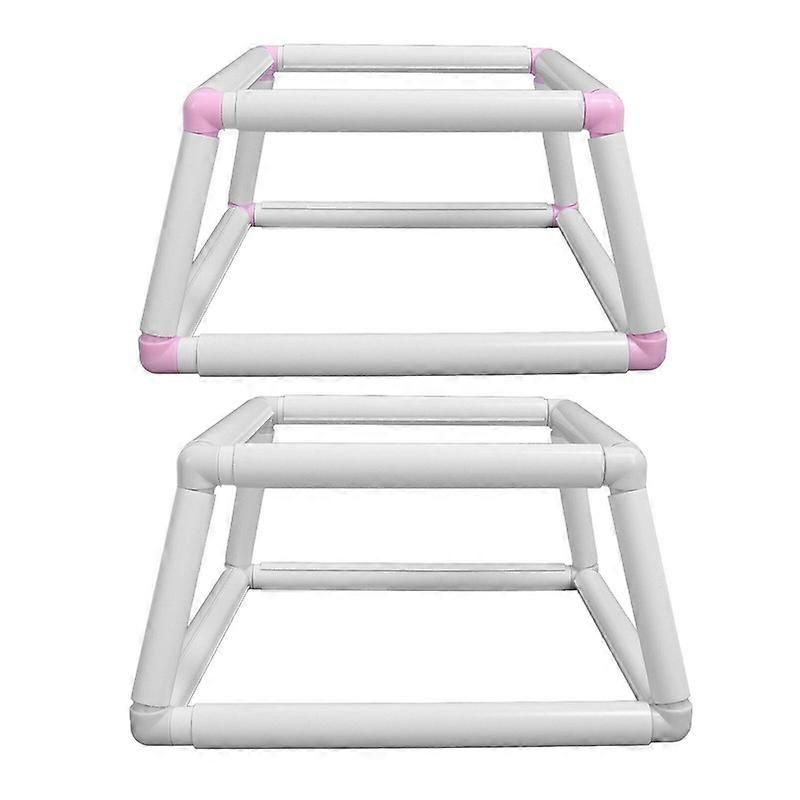 Stitch Rectangular Lap Cross Set Holder Frame Stitching Stand Plastic Embroidery