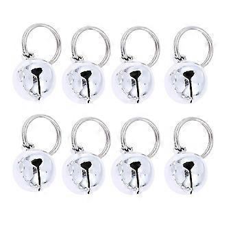 Cat Bells Copper Pendant Bells for Pets Use 12Pcs Silver Decoration