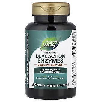 Nature's Way, MegaZyme®, Dual Action Enzymes, 200 Tablets