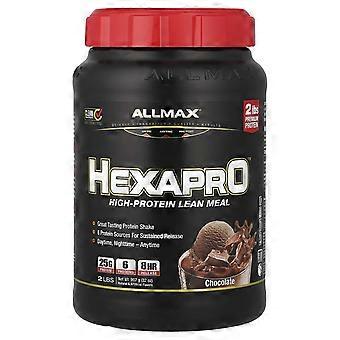 ALLMAX, Hexapro™, Refeição Magra Rica em Proteínas, Chocolate, 907 g (2 lbs)