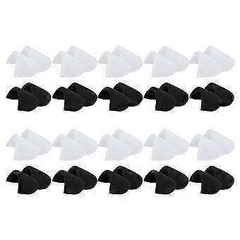 20 pairs of Sponge Shoulder Pad Shoulder Enhancer for Women Men Suit Coat Jacket
