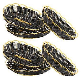 6pcs Fast Food Baskets Picnic Container Bread Tray Food Basket Popcorn Storage Holder