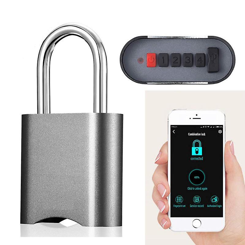 Smart Bluetooth Password Lock Phone App Waterproof Anti-theft Padlock Remote Authorization Keyless Door Lock