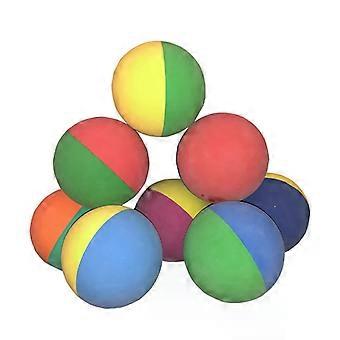 1pc 6cm Dual-Colour Racquet Balls Squash Low Speed Rubber Hollow Ball Training Competition High Elasticity Bouncing