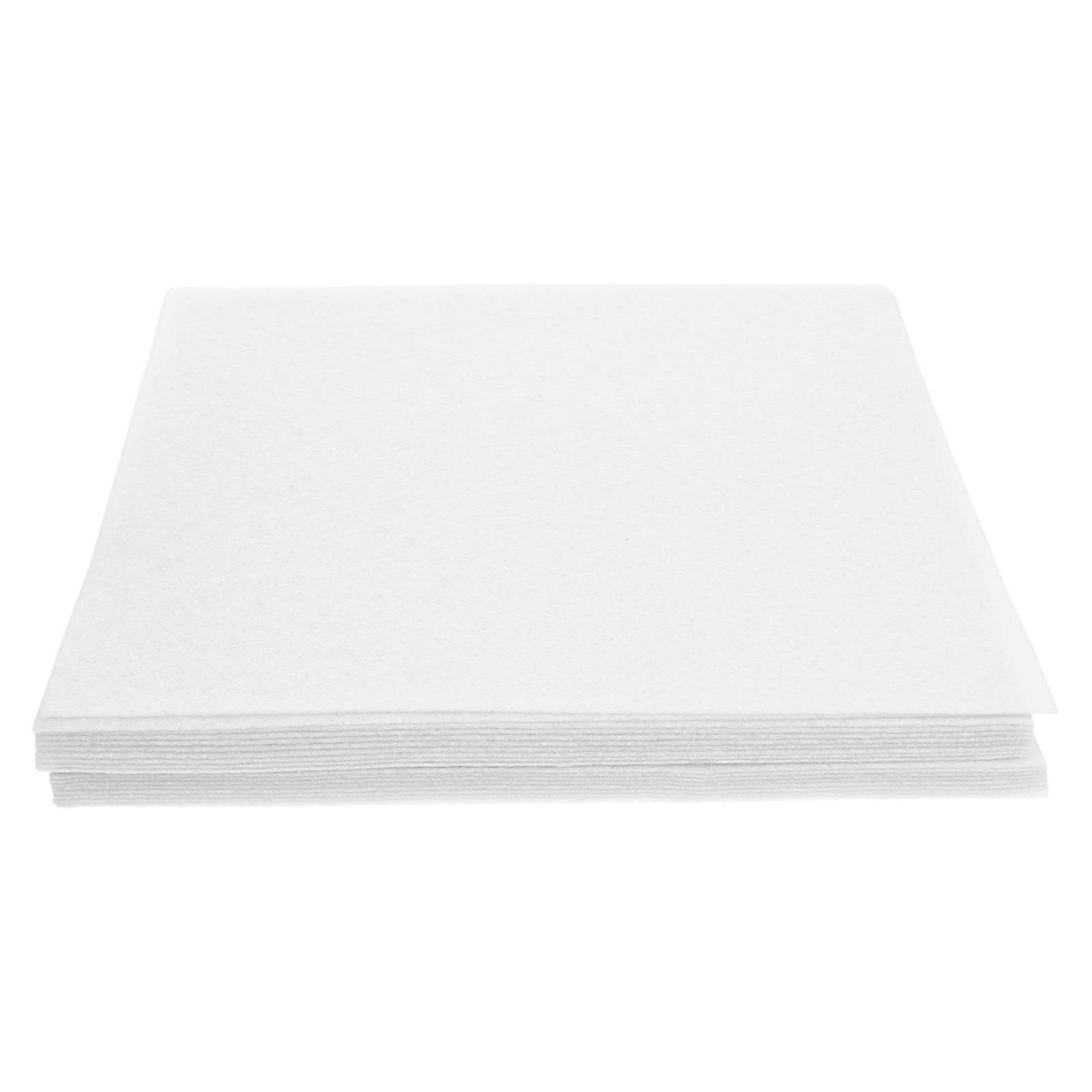 White Felt Sheets for Crafting 100Pcs Cuttable Soft Felt Squares