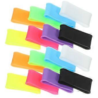 16Pcs Puños de raqueta de tenis Puños de raqueta de bádminton Overgrips de bádminton Anillos Empuñadura de bádminton de tenis
