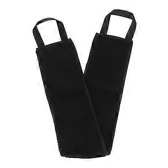 Rubbing Strip Bath Towel for Tanning Oil 1Pcs Black Massage Scrubber