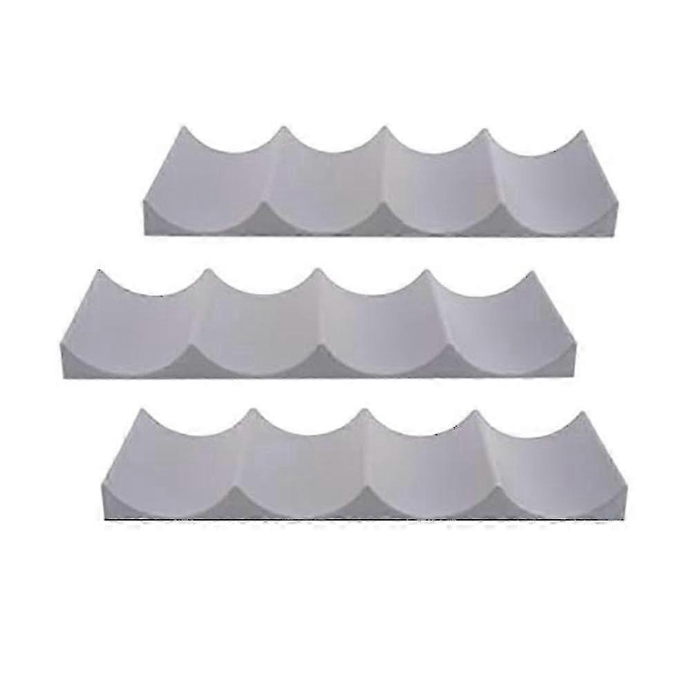 3 Pcs Red Wine Display Stacking Bottle Rack Suitable for Kitchen Bar Hotel Multi- Stacking Display Rack, Gray