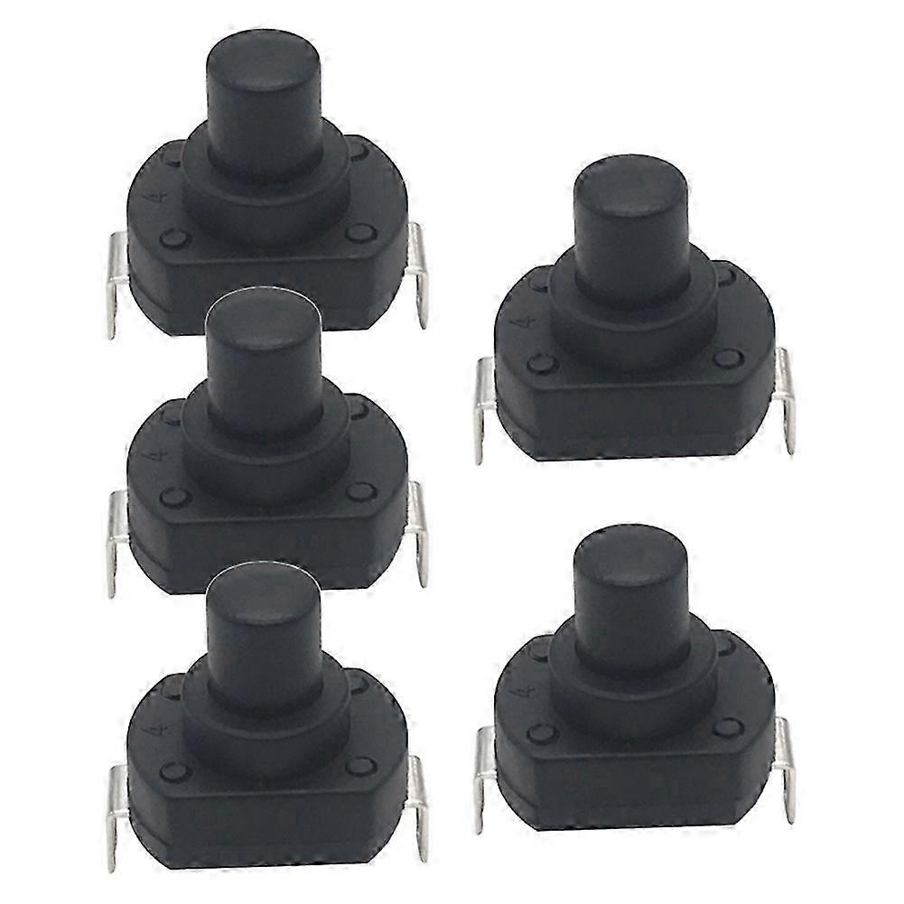 Flashlight Switch Button Power Self-Locking 6A Flashlight Button Ship-Type High Current Press to Power on 17.8mm