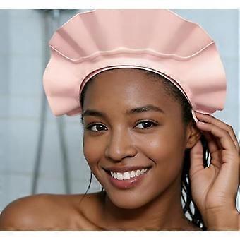 Verstellbare, wasserdichte Shampoo-Schutzhaube, weiche, BPA-freie Duschhaube mit Augen- und Ohrenschutz zum Haarewaschen, dehnbarer Kopfschutz für die ganze Familie