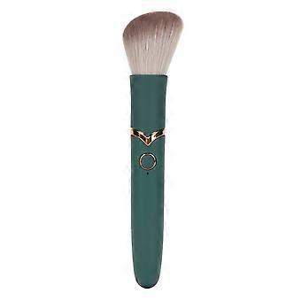 Aufladbare USB-Maquillage-Brosse, 10 Vitessen, Doux-Poils und Moelleux, elektrische Schönheits-Brosse, grün