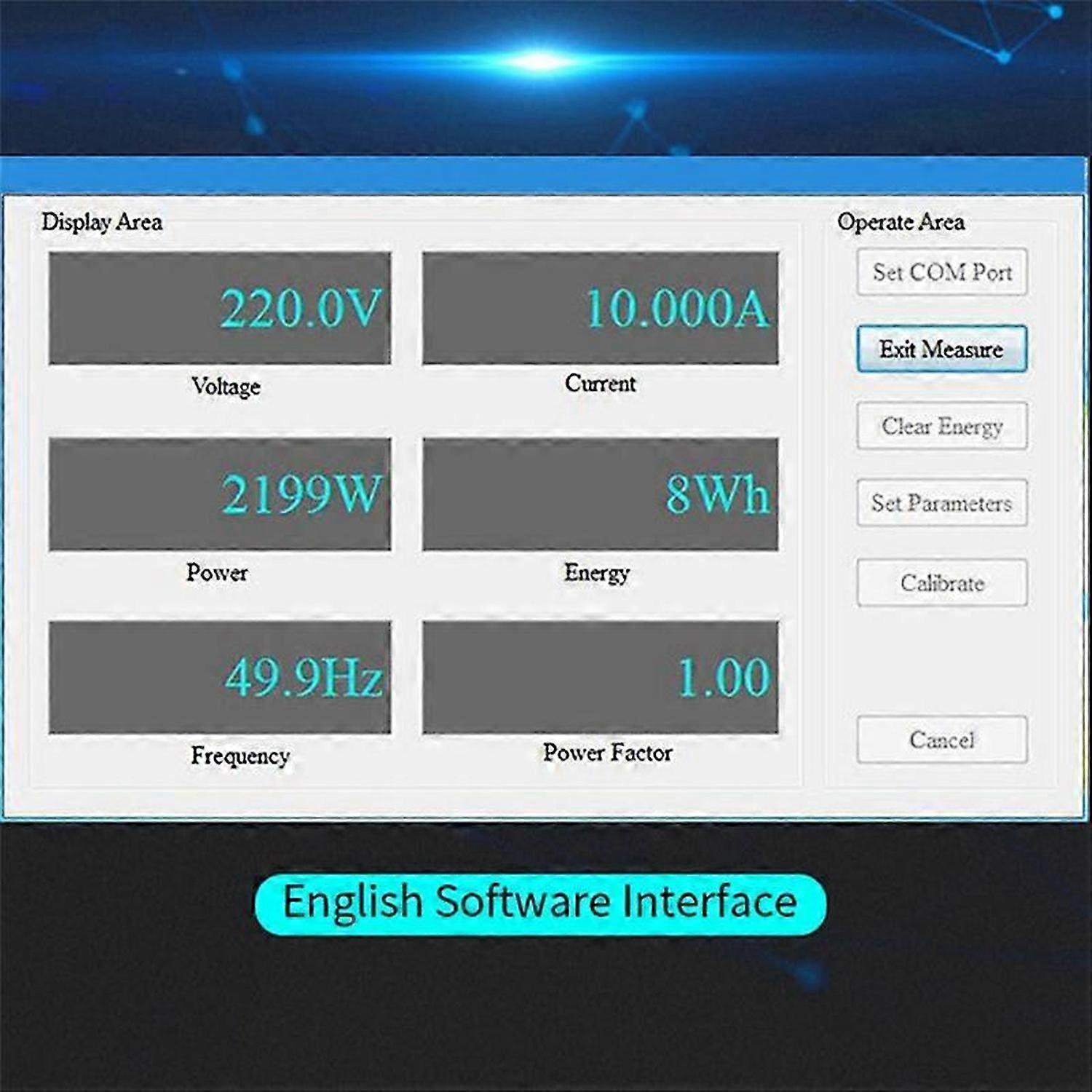 100A PZEM 004T 3.0 Version Wattmeter Kwh Meter Volt Amp Current Test Module for TTL COM2/COM3/COM4