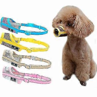 Chihuahua Teedy Dog Pet Mesh Muzzle - Anti-bite, Anti-stop Bark, Mouth Grooming Bite-3