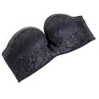 Women Comfort Lift Strapless Bra Push Up Strapless Bra Lace Bandeau Bras