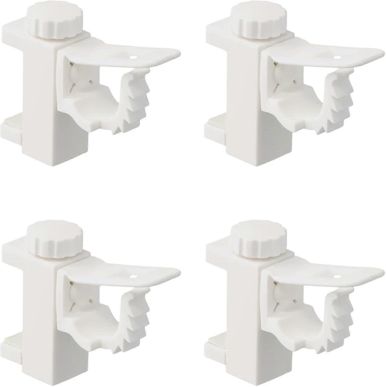 Adjustable No Drilling Curtain Rod Bracket Clips Support Brackets