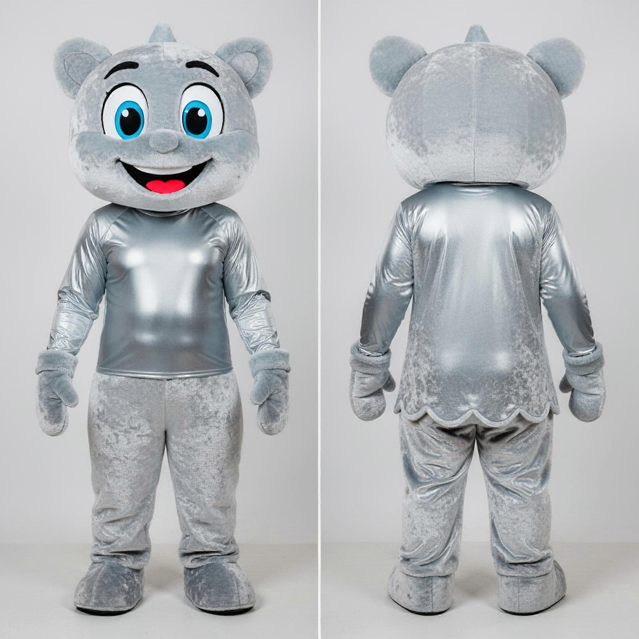 MASTICOT Silver Shimmering Ice Mascot