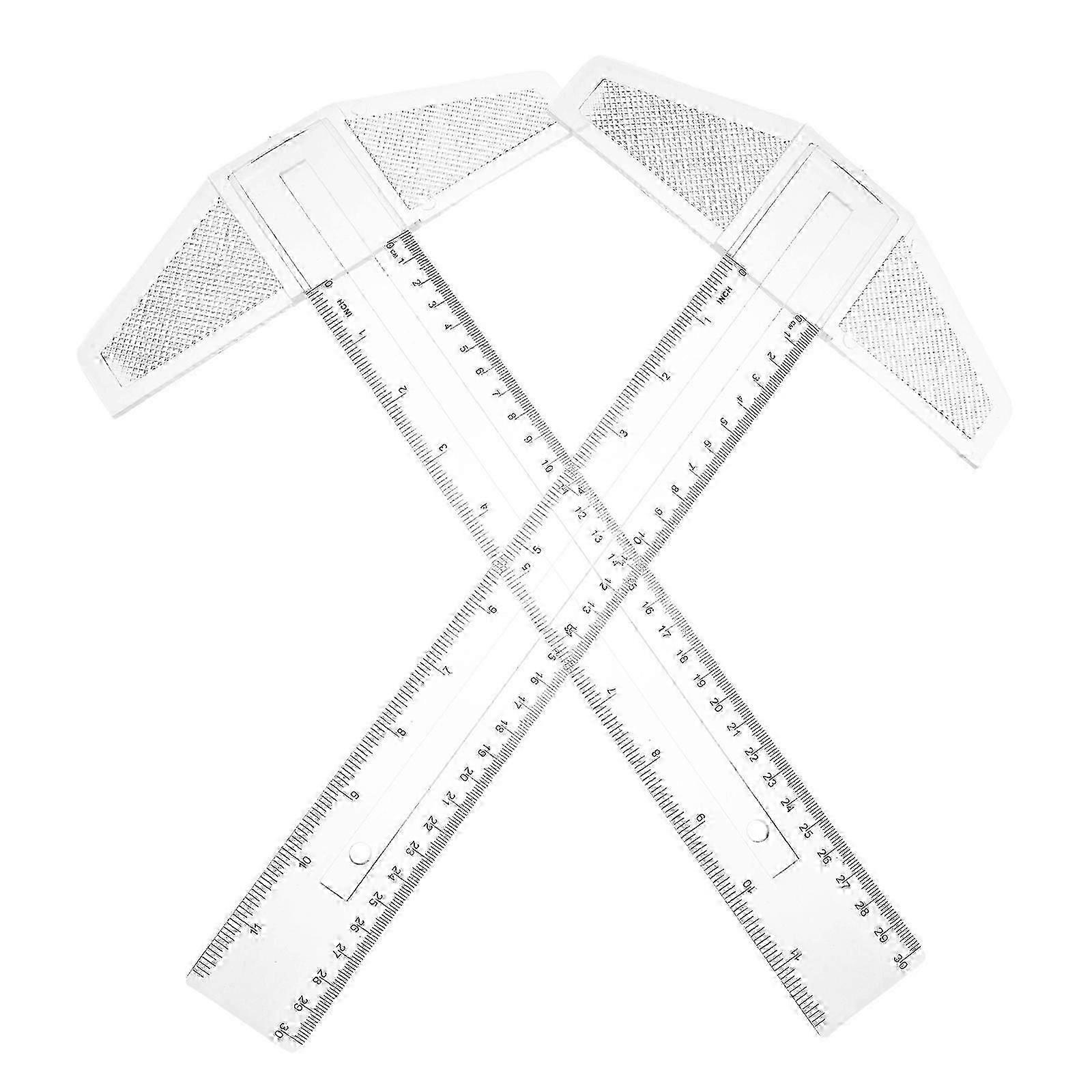 T Shaped Ruler compatible with Measuring 6Pcs Drafting Tool compatible with Designing and Drawing