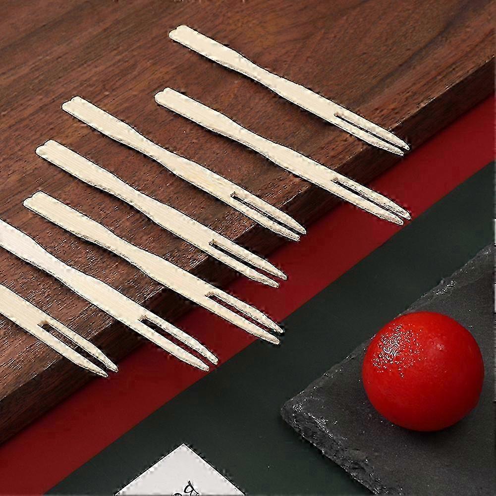 500Pcs 3.5Inch Compostable Bamboo Forks