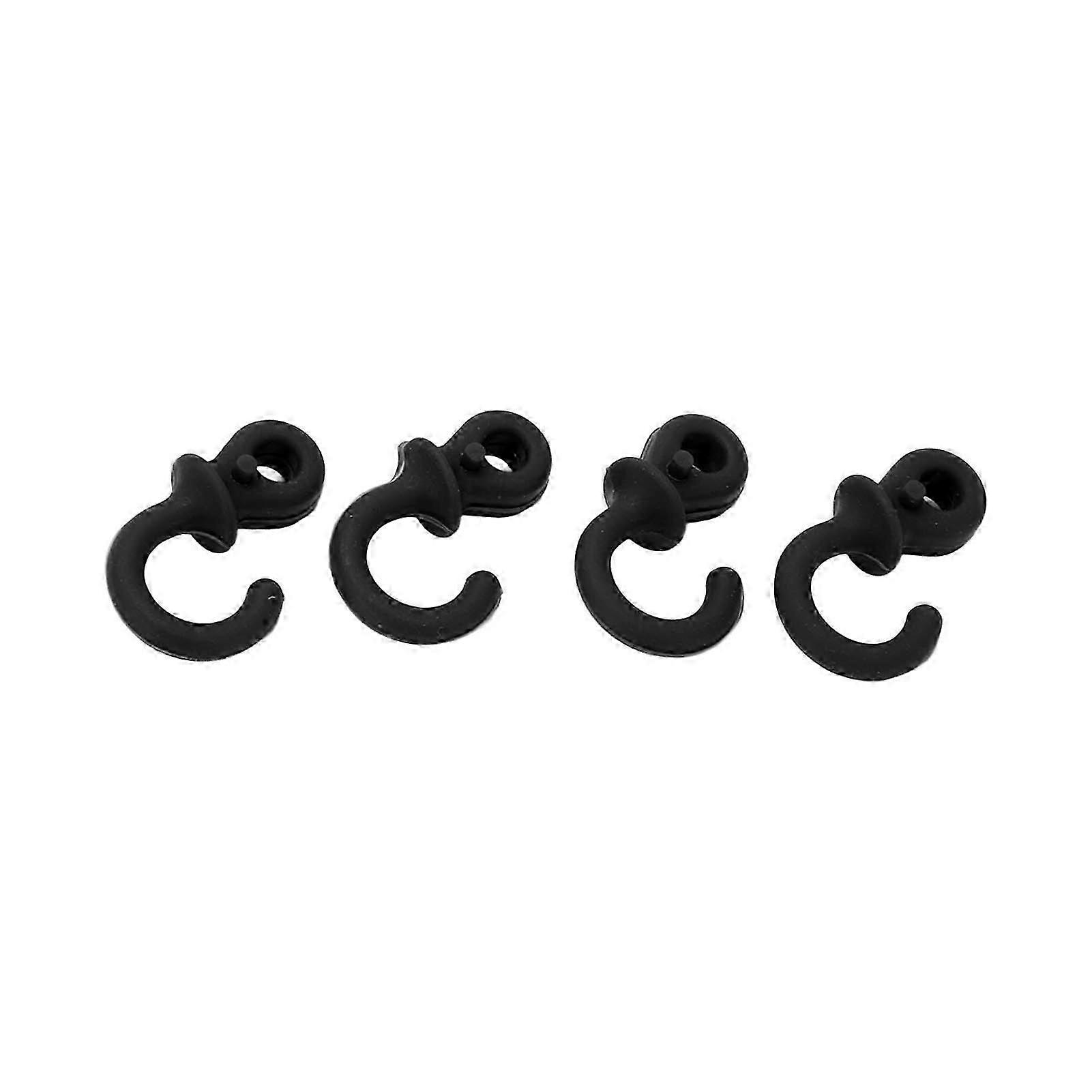 4Pcs Archery Bow String Silencers Monkey Tail Compound Bow String Stabilizer Shock Absorption for Ourdoor TrainingBlack