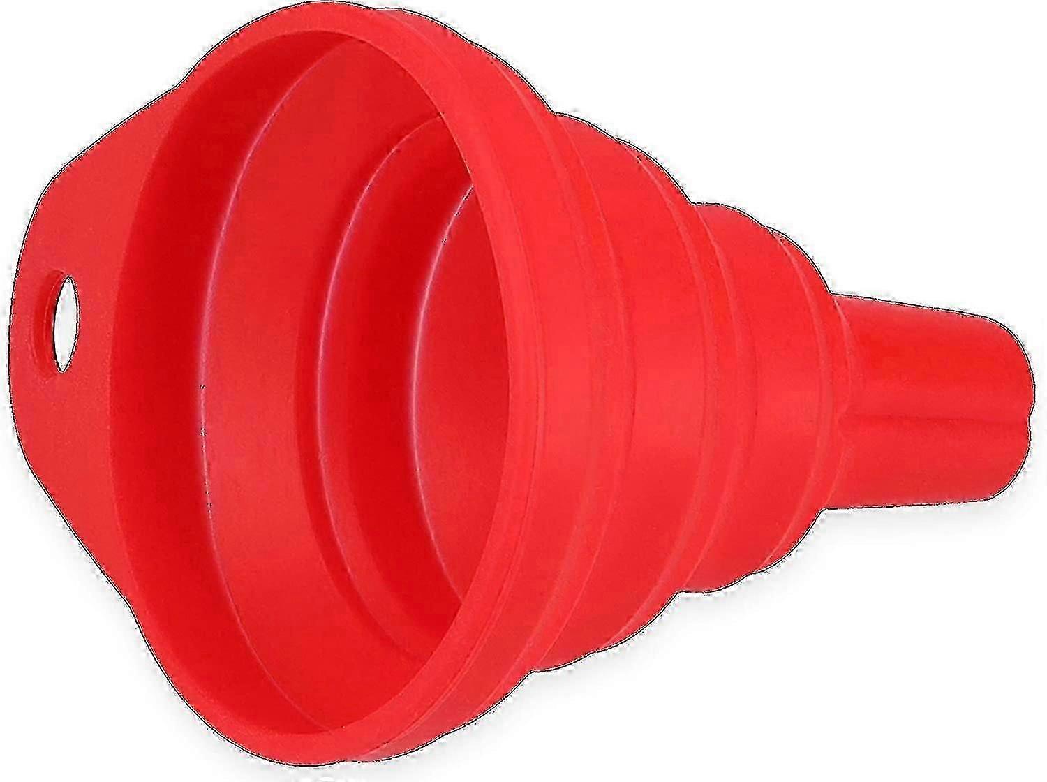 Silicone Collapsible Funnel Red 6.3 x 7 cm