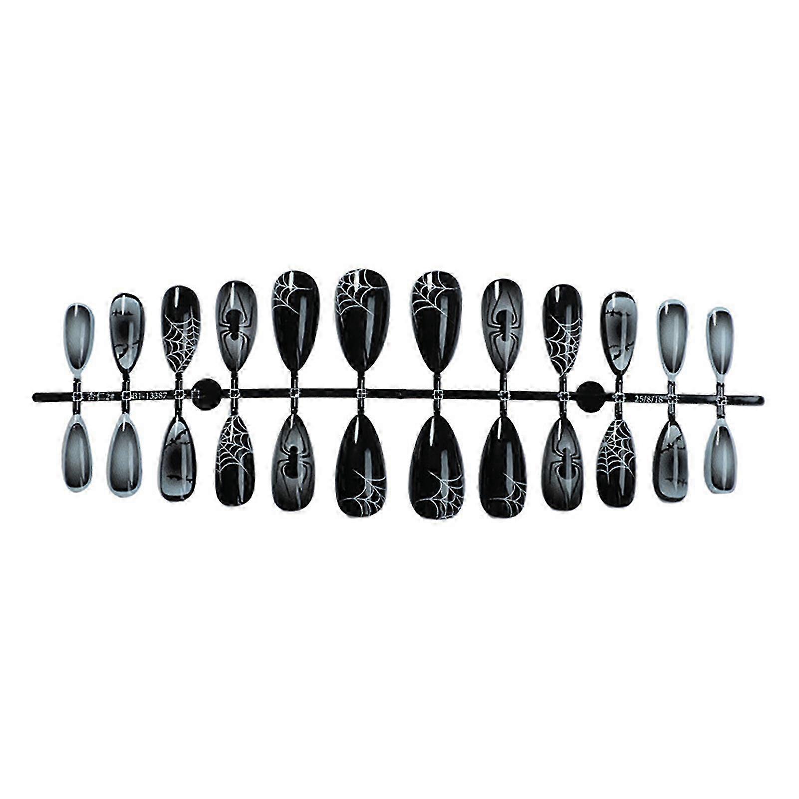 24Pcs Gradient Halloween Press On Nails