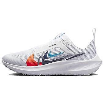 Nike Air Zoom Pegasus 40 Slip Resistant, Abrasion Resistant, Breathable Low top Running Shoes White Gray Orange Unisex FB8866-100