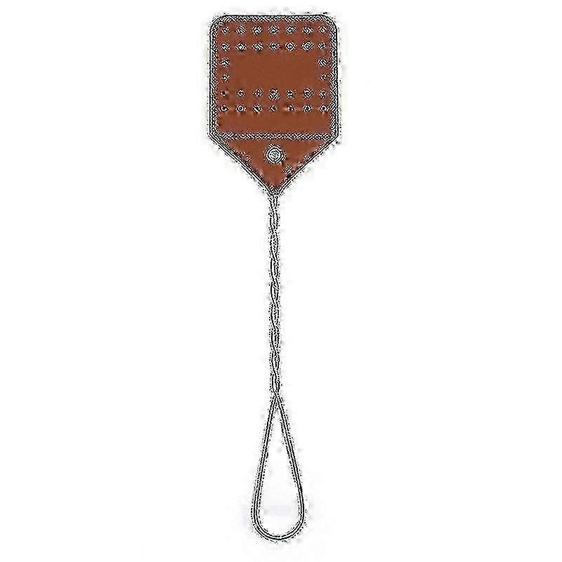 17.5 Inch Leather & Stainless Swatter