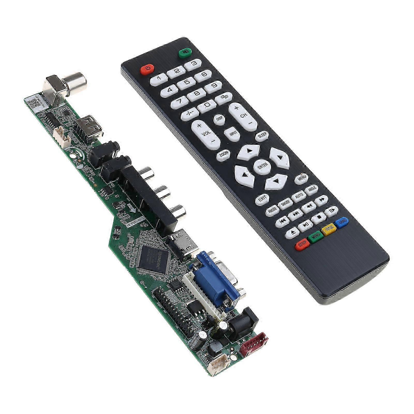 Replacement Universal LCD TV Controller Driver Board with PC TV USB Interface for T.SK105A.03