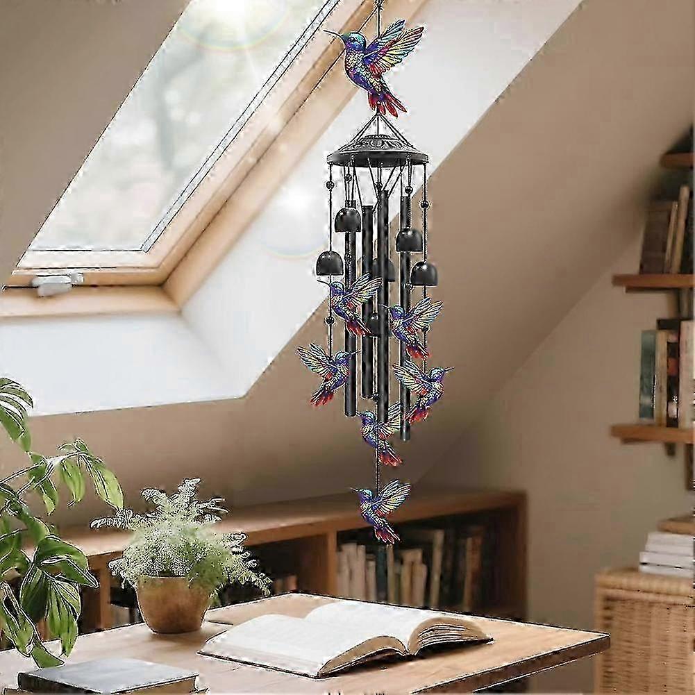 Metal Hummingbird Wind Chime