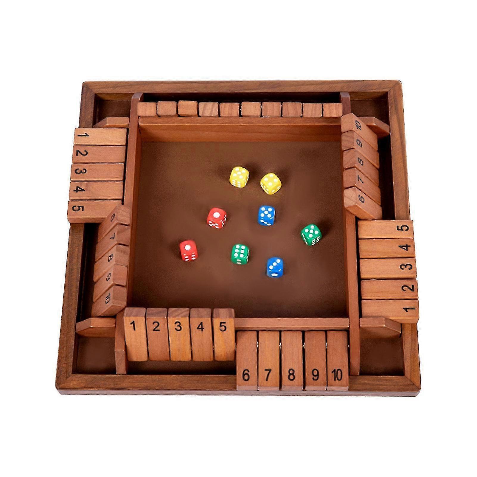 Wooden Math Strategy Game 8 Dice
