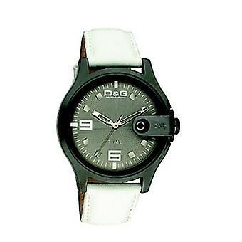 D & g elektrische Quarz Analog Man Uhr mit Rindsleder Armband DW0316