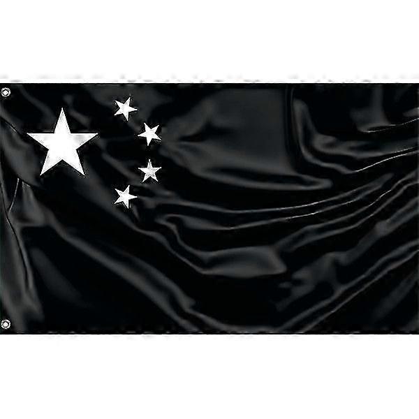 China Black Protest Flag Pattern 624