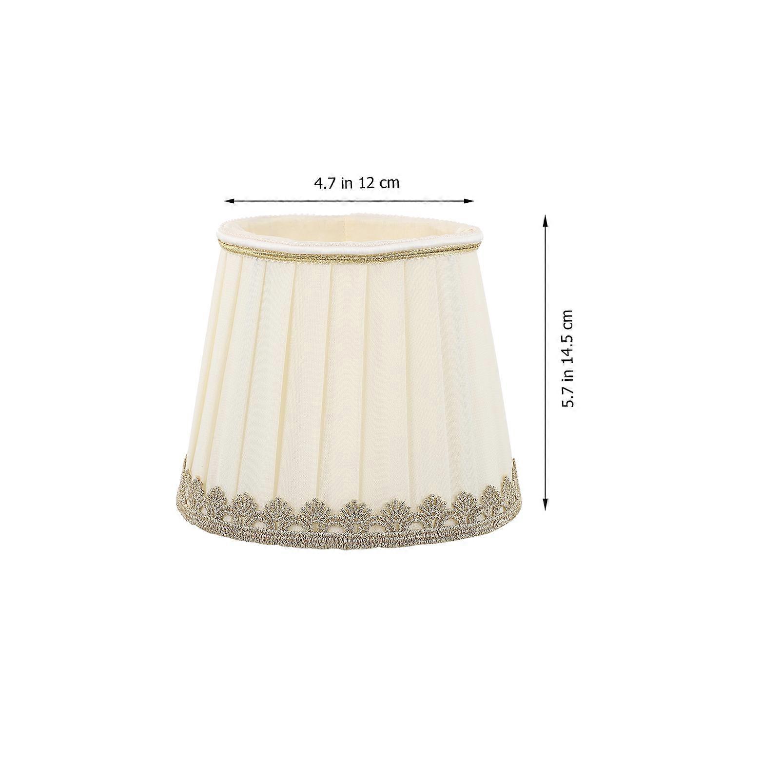 Chiffon Lamp Shade Replacement Accessory for Light Cover Beige