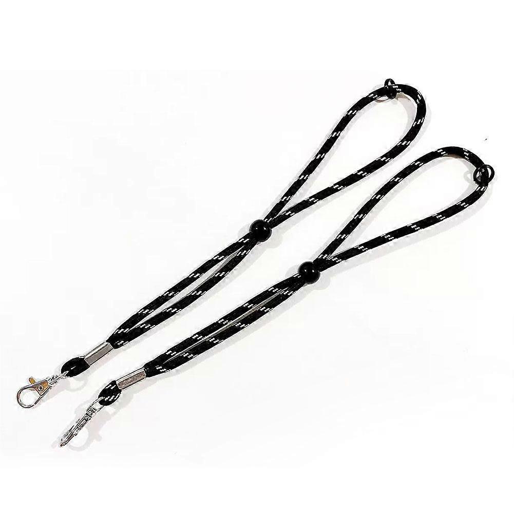 Ski Glove Anti Loss Leash Pair Adjustable Toggle Loop High Density Woven Cord
