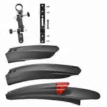 2 Pieces Front and Rear Bike Mudguards Wide Design for Commuting