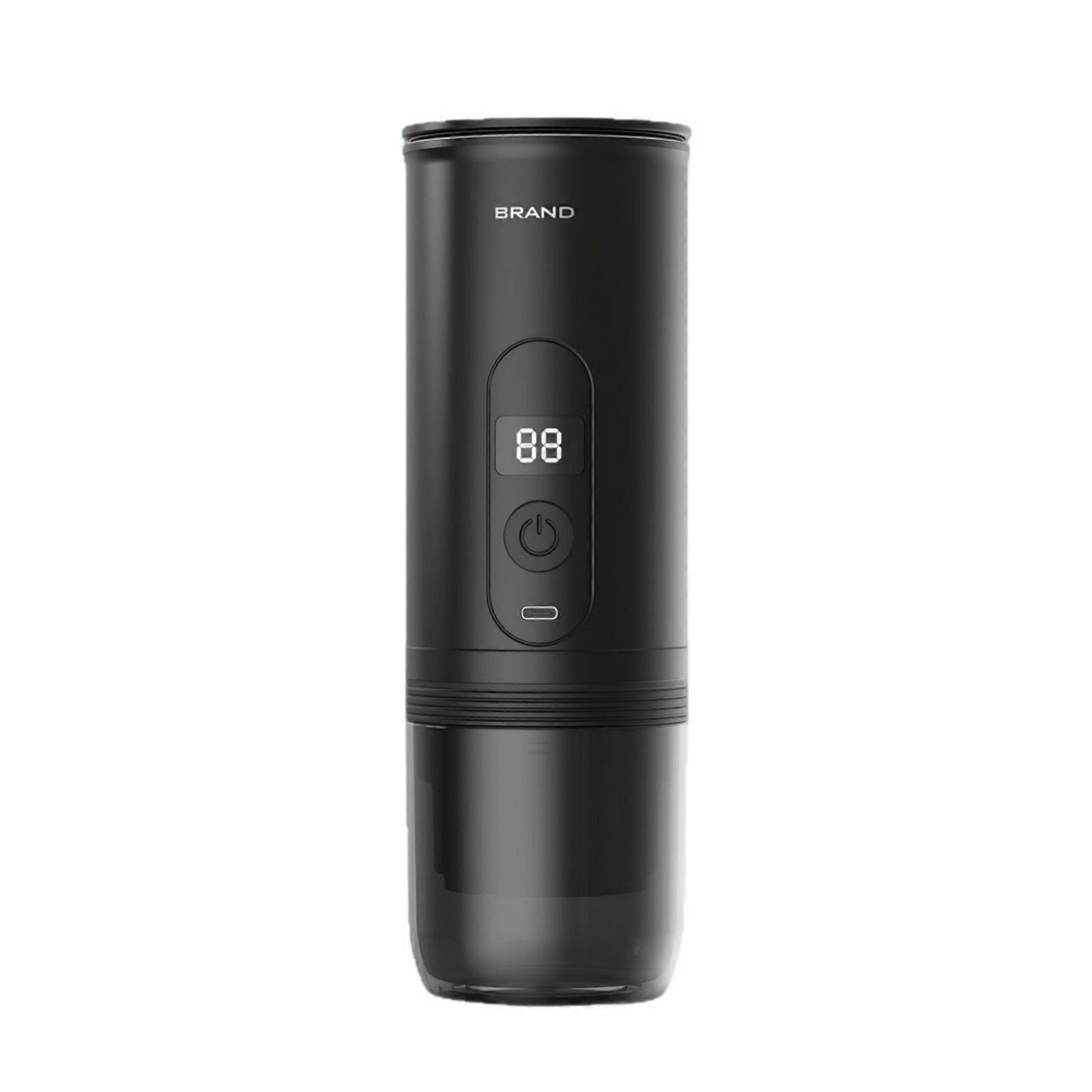 Mini Pump-Pressure Coffee Machine Compact Cordless Espresso Machine with Digital