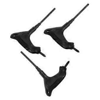 5Pcs Roller Skate Tool Wrench T-Handle for Skating Repair Black PVC