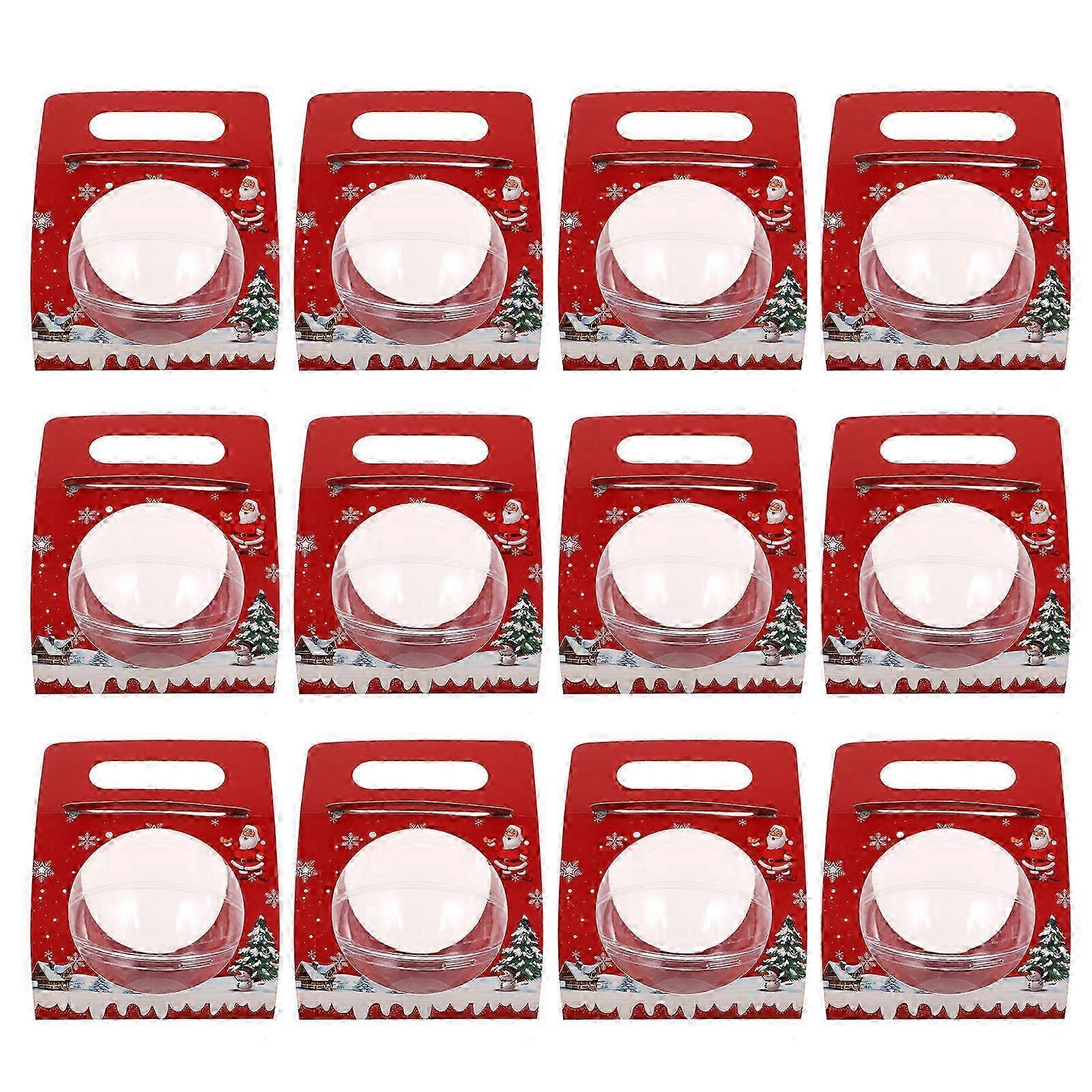Red Cake Packaging Boxes compatible with Storage 12Sets Handheld Baking Cake Packing Boxes