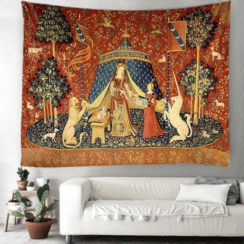 Medieval Hippie Wall Tapestry