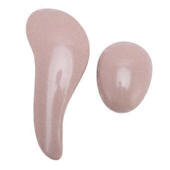 4pcs Hair Brush Set Silicone Detangling Styling Portable Egg Shape Brush for All Hair Types