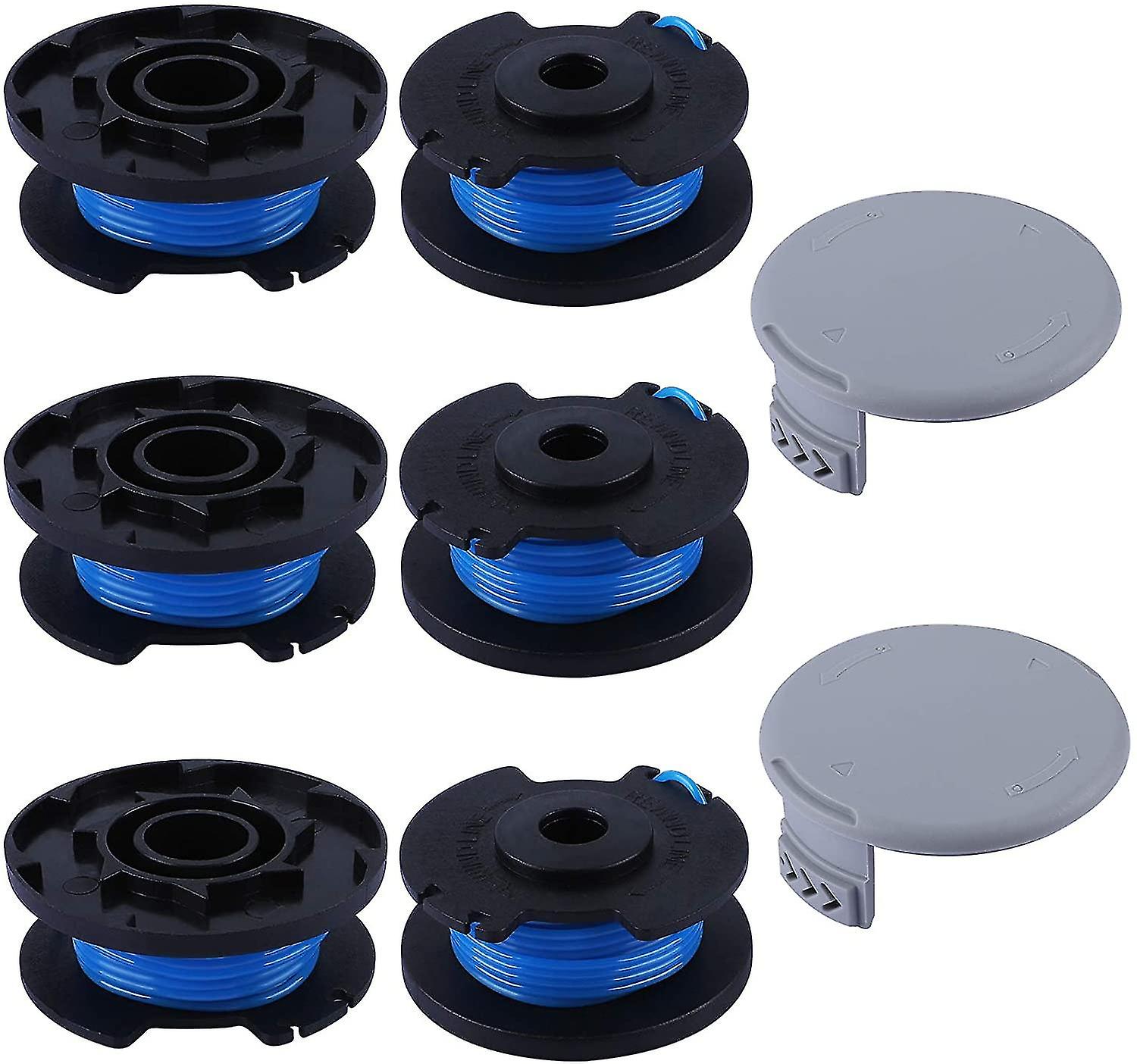 6 Pack Trimmer Strimmer Spool & Line Compatible con Ryobi Trimmer