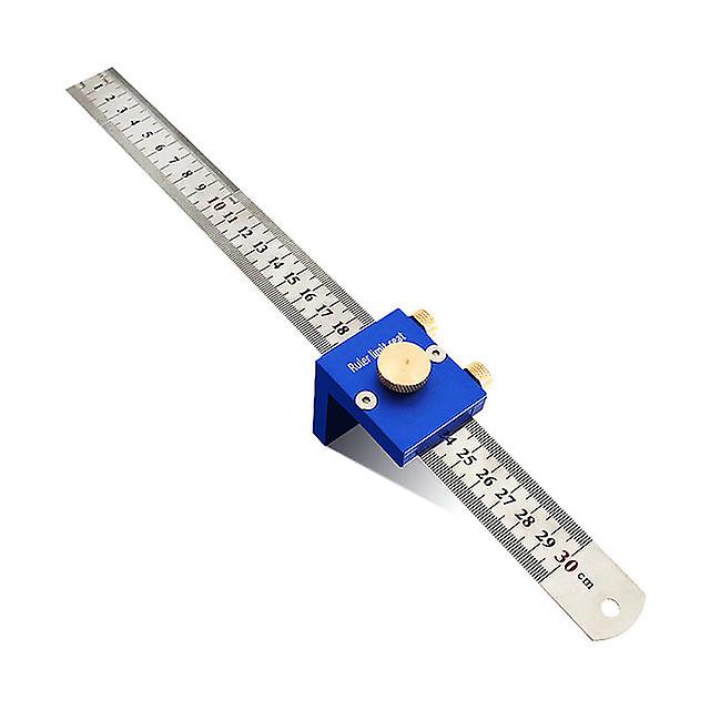 300Mm/12 Inch Metric Imperial Double Scale Line Drawing Ruler Stainless Steel Woodworking Line Drawing Tool Woodworking Ruler