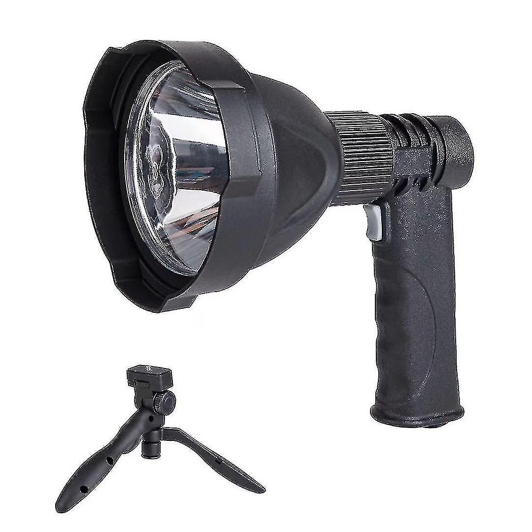 Led Hand Held Spotlight Usb recargable Camping Caza Linterna Lámpara de antorcha