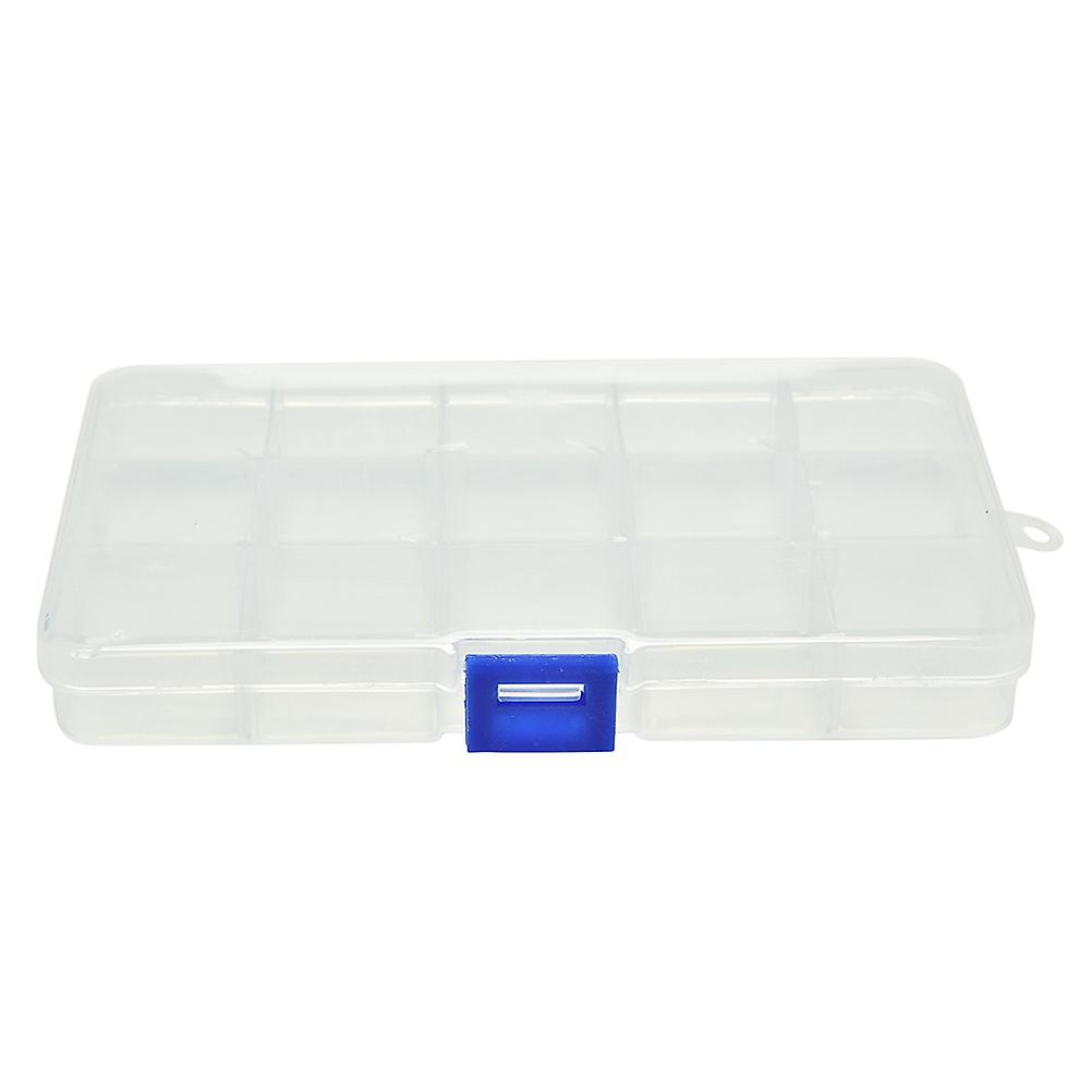 15 Compartments Fishing Fish Hook Bait Lure Box Tackle Storage Container Case HFMQV