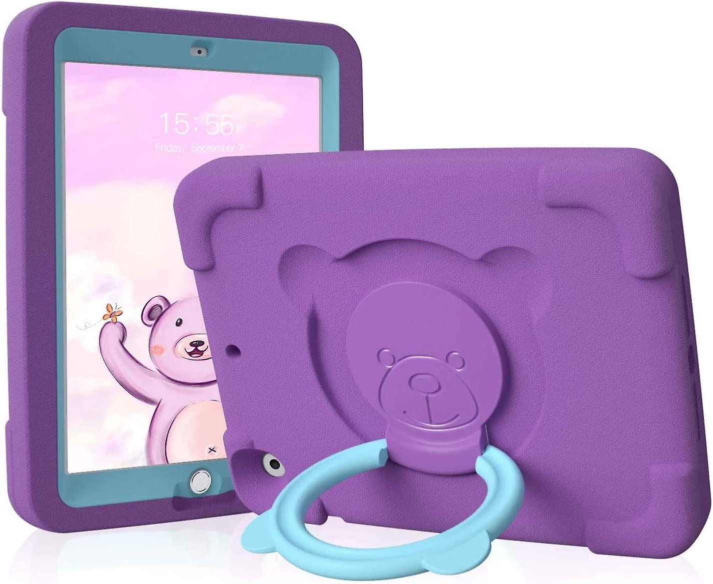 PZOZ iPad Kids Case Compatible for iPad 9th 2021 /8th 2020 /7th 2019 Generation 10.2 in, EVA Shockproof Rotate Handle Folding Stand Heavy Duty Protect