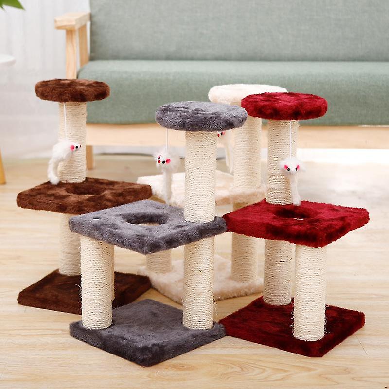 Small Cat Tree House Cat Cat Scratchers Climbing Frame Climbing Frame With Hammock Table Pet Cat Toy Kitty Play House Fo