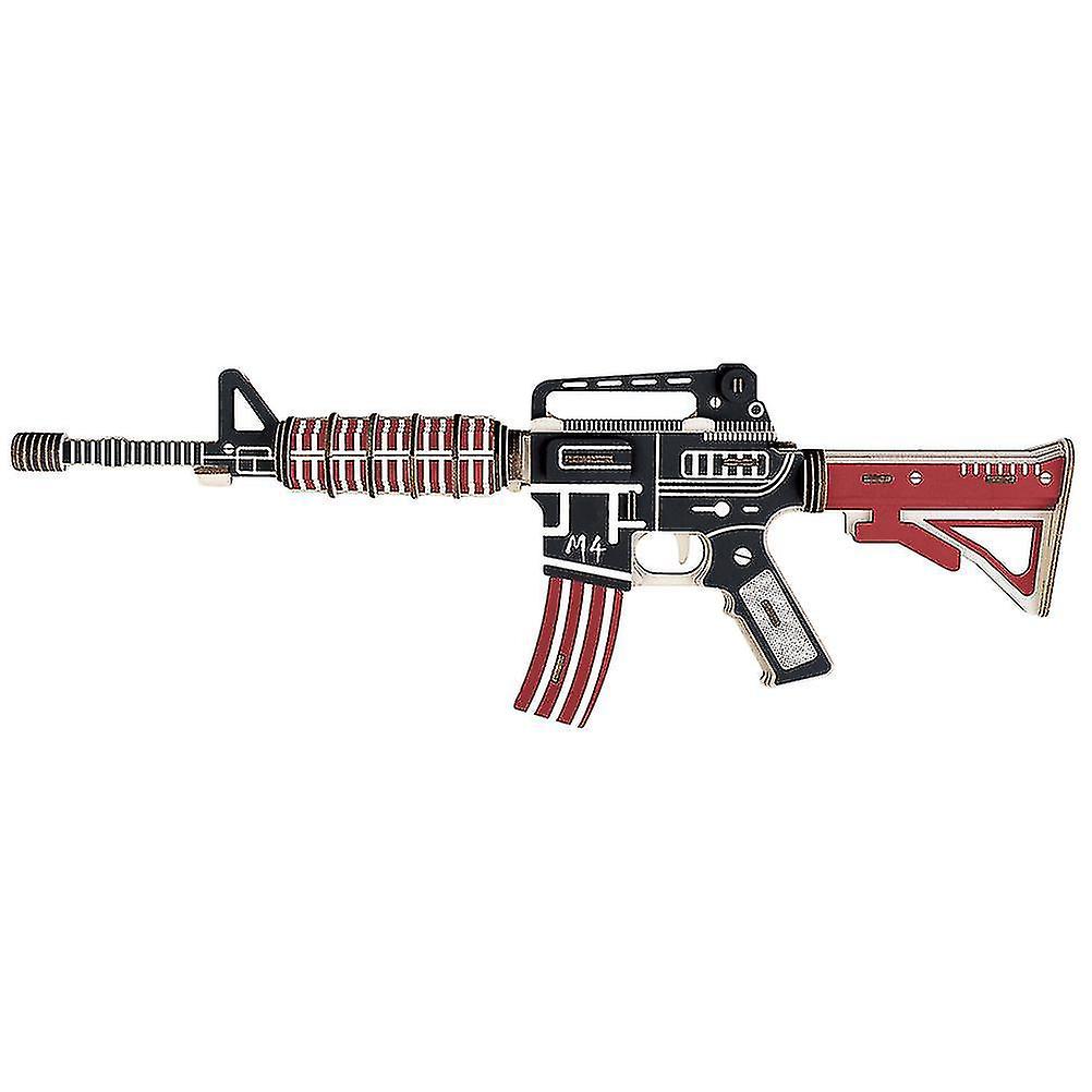 Assault Rifle Shape Wooden Three Dimensional Puzzle Board Puzzle Toy for Entertainment